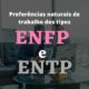 Preferências naturais de trabalho dos tipos ENFP e ENTP