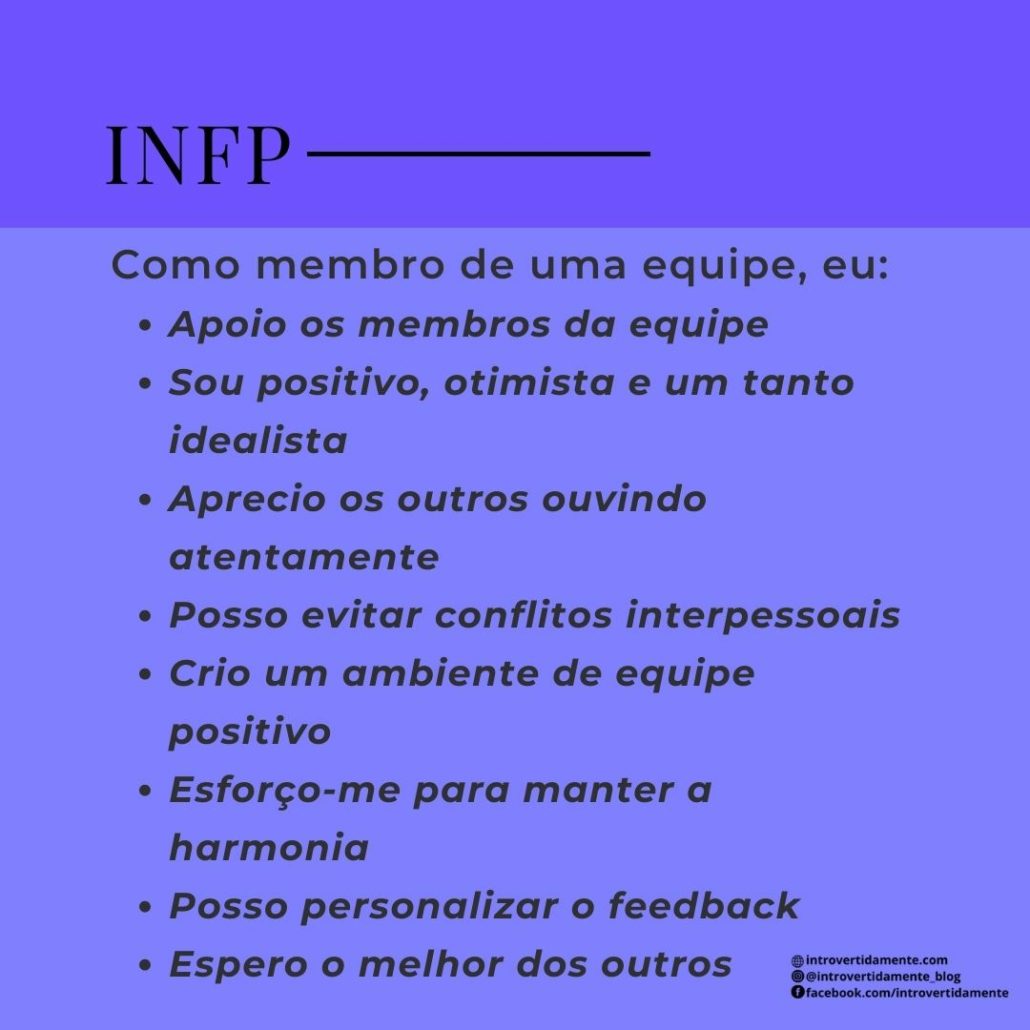 INFP do MBTI